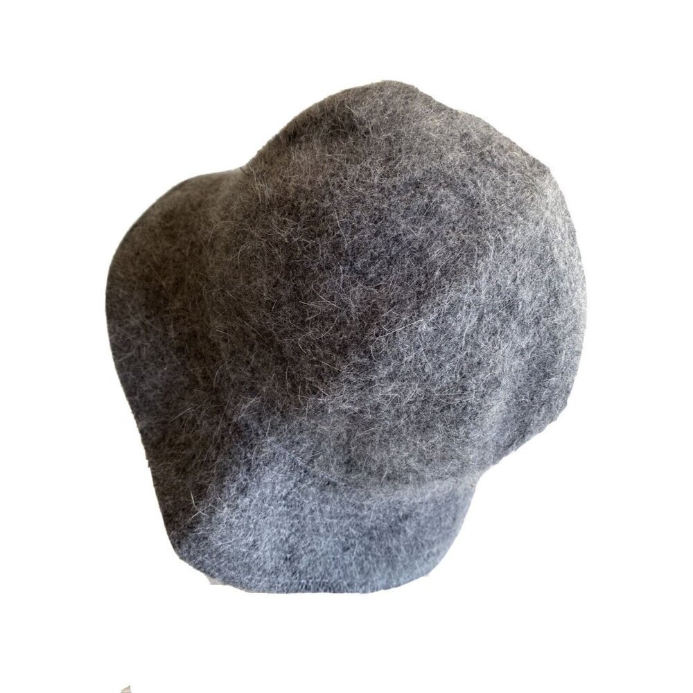 Red Dragon Bucket Hat Gray Angora Blend Fuzzy‎ 8801EP-2B Vintage Style One Size